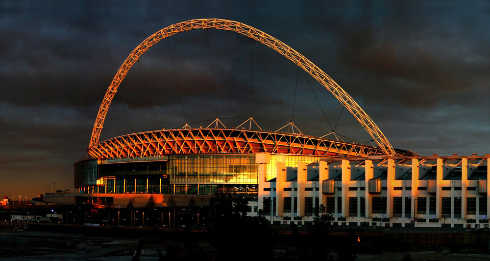 Wembley Stadium at Night